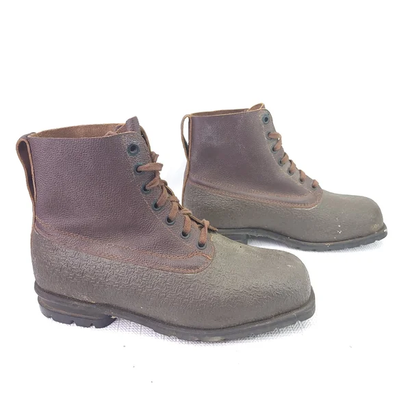 Vintage Varnamo 1971 Military Swedish Army Combat Boots Rubber Size 265 US 9-9.5 Men main image 4